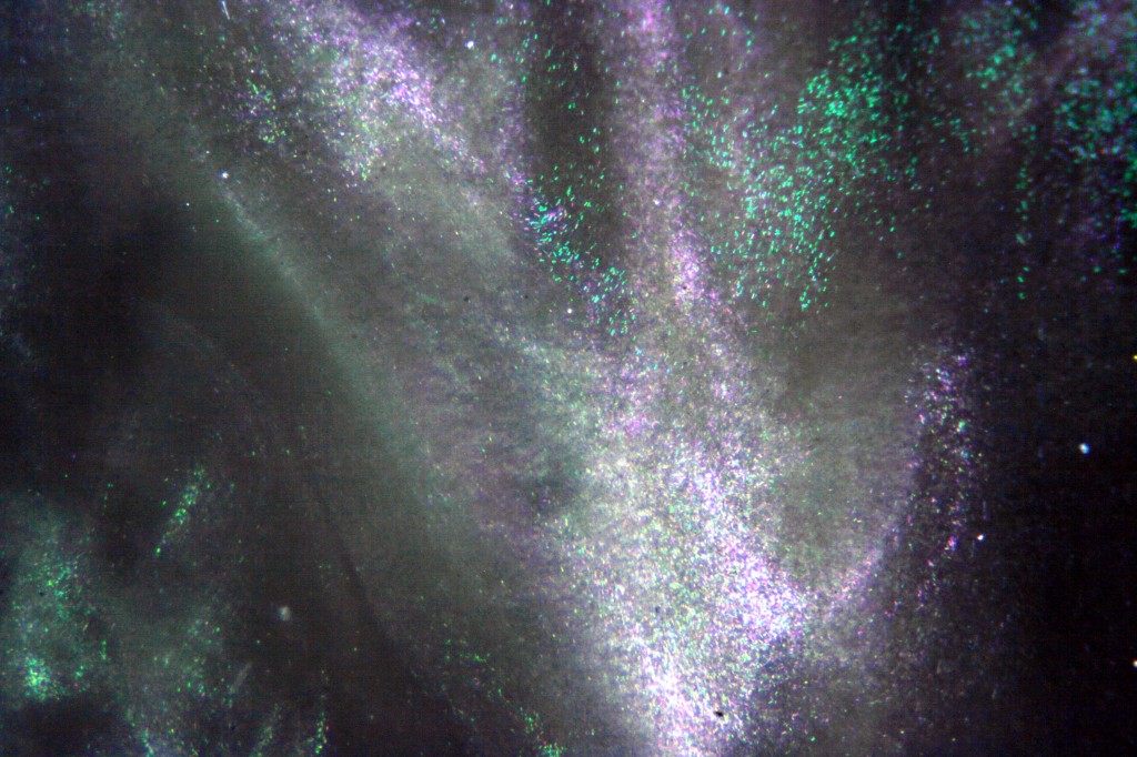 Rainbow Obsidian 2 under the microscope